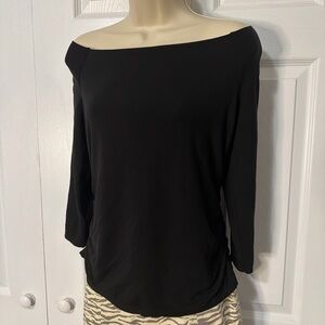 Elegant Black Off-Shoulder Women's Top